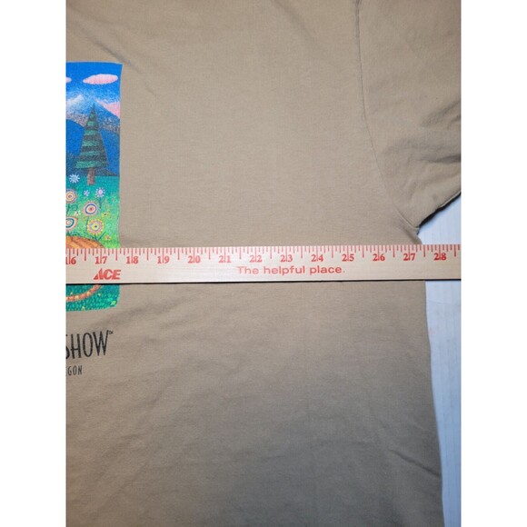 Y2K‎ 2006 Sisters Outdoor Quilt Show John Simpkins Abstract Cat Forest Mens 3XL - Picture 5 of 6